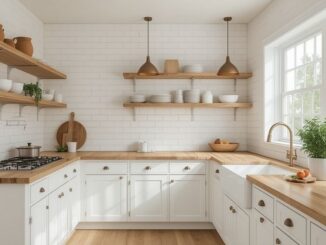 Moderne Landhausküche in Weiß: Helle Gestaltung